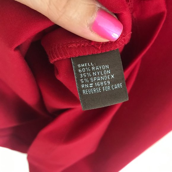 J. Mclaughlin Red Bell Sleeve Dress S - Picture 6 of 6